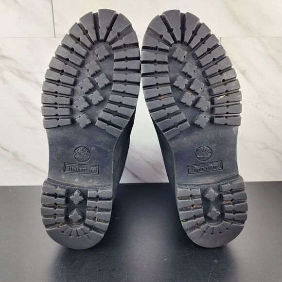 Timberland Premium 6 Inch Black Leather Boots - Picture 7 of 8